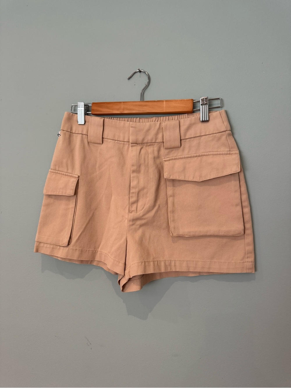 NWT Aritzia Tna Cargo Unbelted 3” Shorts in Flax Beige, Size M